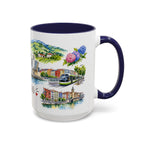 Bilbao Illustrated Travel Mug | City Souvenir Accent Coffee Mug | 11oz 15oz Ceramic Cup
