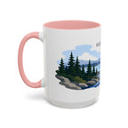 Isle Royale National Park Coffee Mug | Solid Color Block Park Souvenir | 11oz 15oz Accent Mug