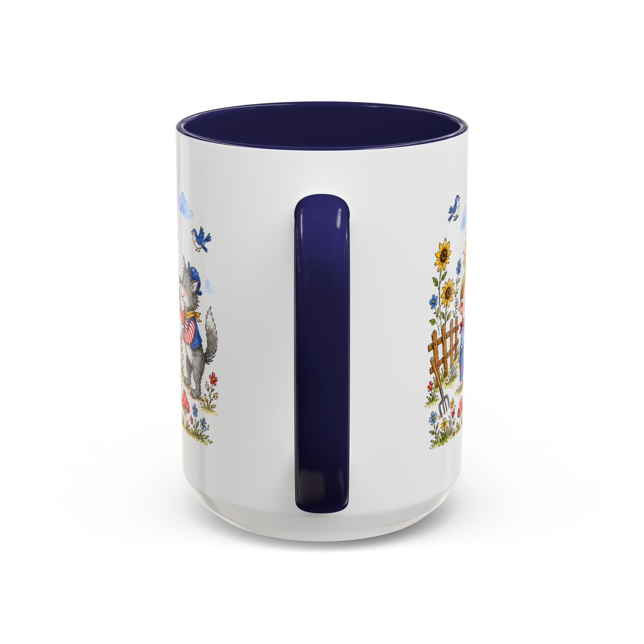 Three Little Pigs Mug | Storybook Fairy Tale Accent Coffee Mug | EveryLegend
