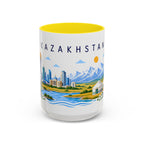 Kazakhstan Coffee Mug | Travel Souvenir Accent Mug | Place Gift Ceramic Cup 11oz 15oz