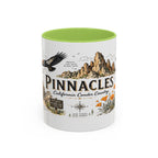 Pinnacles National Park Coffee Mug | California Rock Climbing Condor Gift | Accent Color Ceramic 11oz 15oz