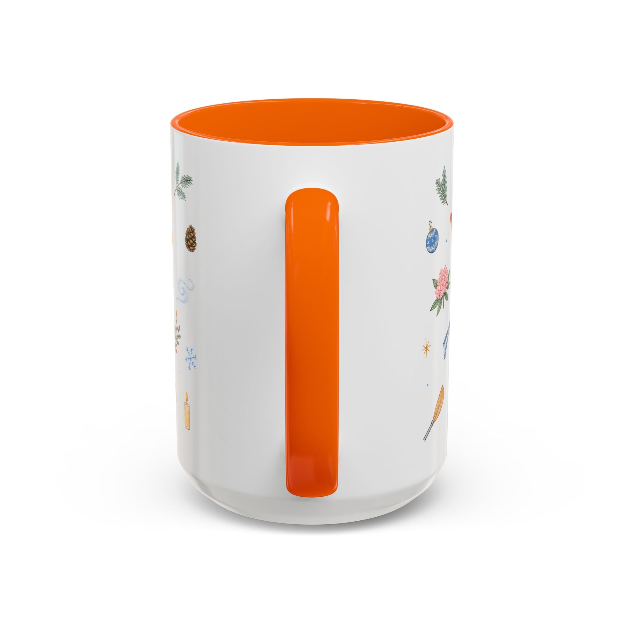 New River Gorge National Park Christmas Mug | Watercolor Travel Souvenir | Holiday Gift | Accent Ceramic Coffee Cup 11oz 15oz