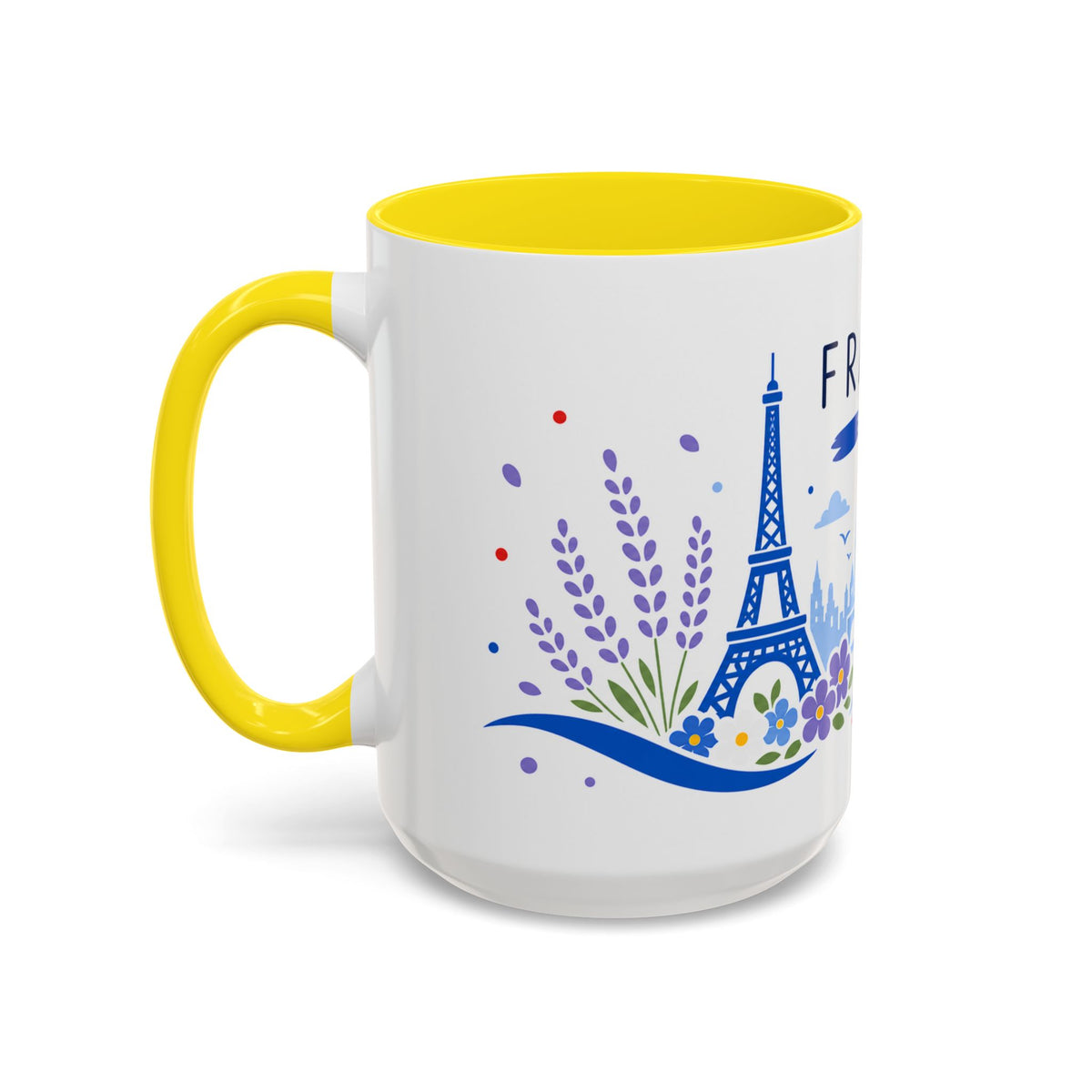 France Coffee Mug | Travel Souvenir Accent Mug | Country Gift Ceramic Cup 11oz 15oz