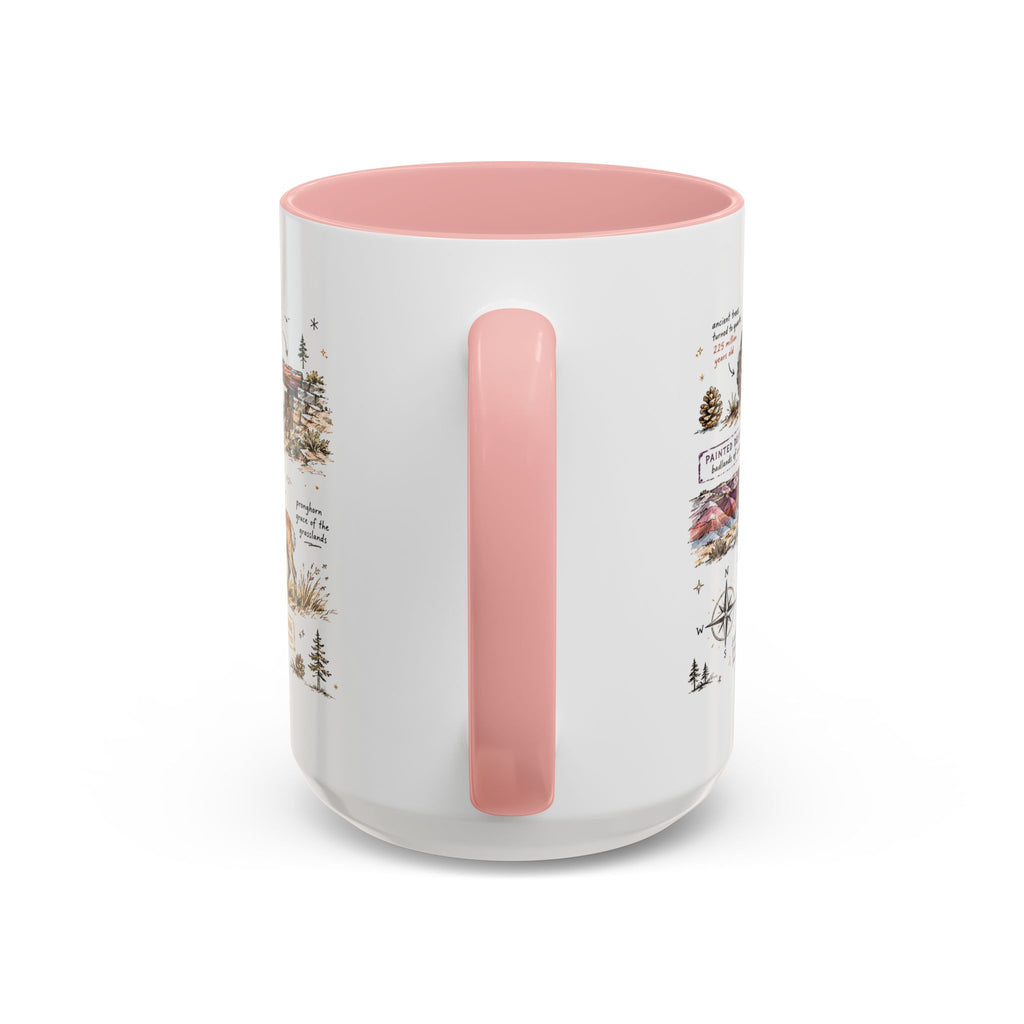 Petrified Forest National Park Coffee Mug | Arizona Painted Desert Fossil Gift | Accent Color Ceramic 11oz 15oz
