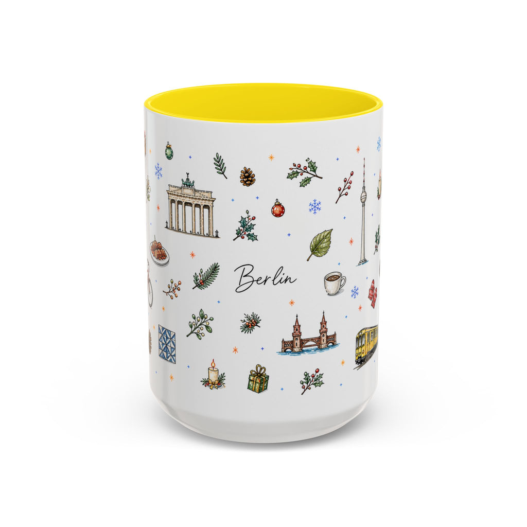 Berlin Christmas Mug | Watercolor City Souvenir, Travel Gift (11oz/15oz)