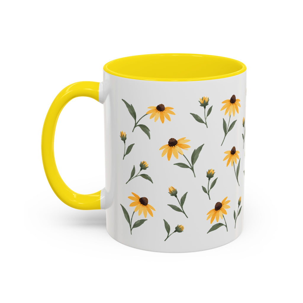 Maryland Black-eyed Susan Mug, State Flower Floral Coffee Cup, 11oz Botanical Gift