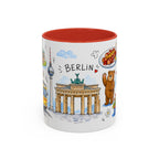 Berlin Travel Mug | European City Souvenir Accent Coffee Mug | 11oz 15oz Ceramic Cup