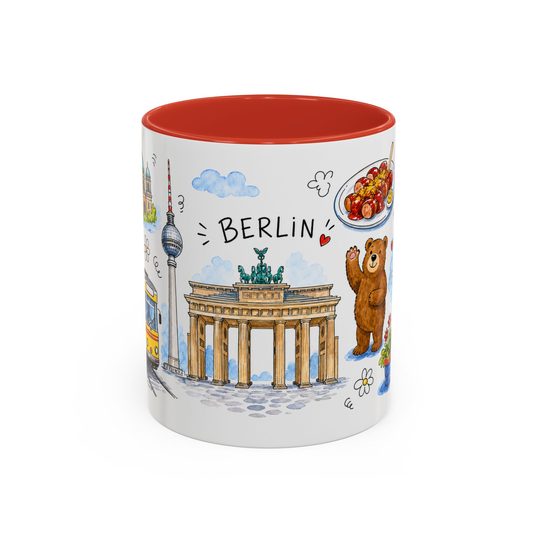 Berlin Travel Mug | European City Souvenir Accent Coffee Mug | 11oz 15oz Ceramic Cup