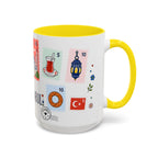 Istanbul Coffee Mug | Postage Stamp Collage Mug | Travel Souvenir Accent Cup 11oz 15oz