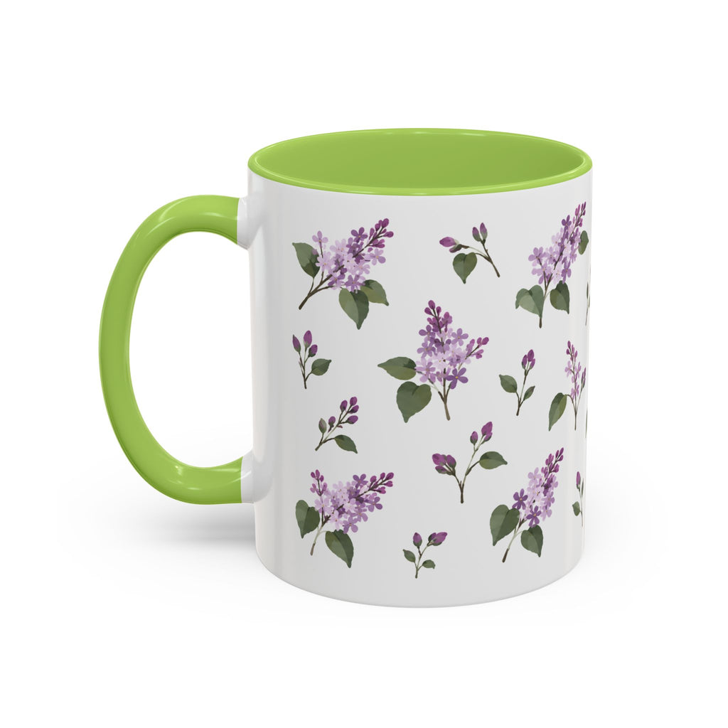 New Hampshire Purple Lilac Mug, State Flower Floral Coffee Cup, 11oz Botanical Gift