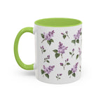New Hampshire Purple Lilac Mug, State Flower Floral Coffee Cup, 11oz Botanical Gift