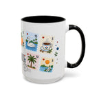 Orlando Coffee Mug | Postage Stamp Collage Mug | Travel Souvenir Accent Cup 11oz 15oz