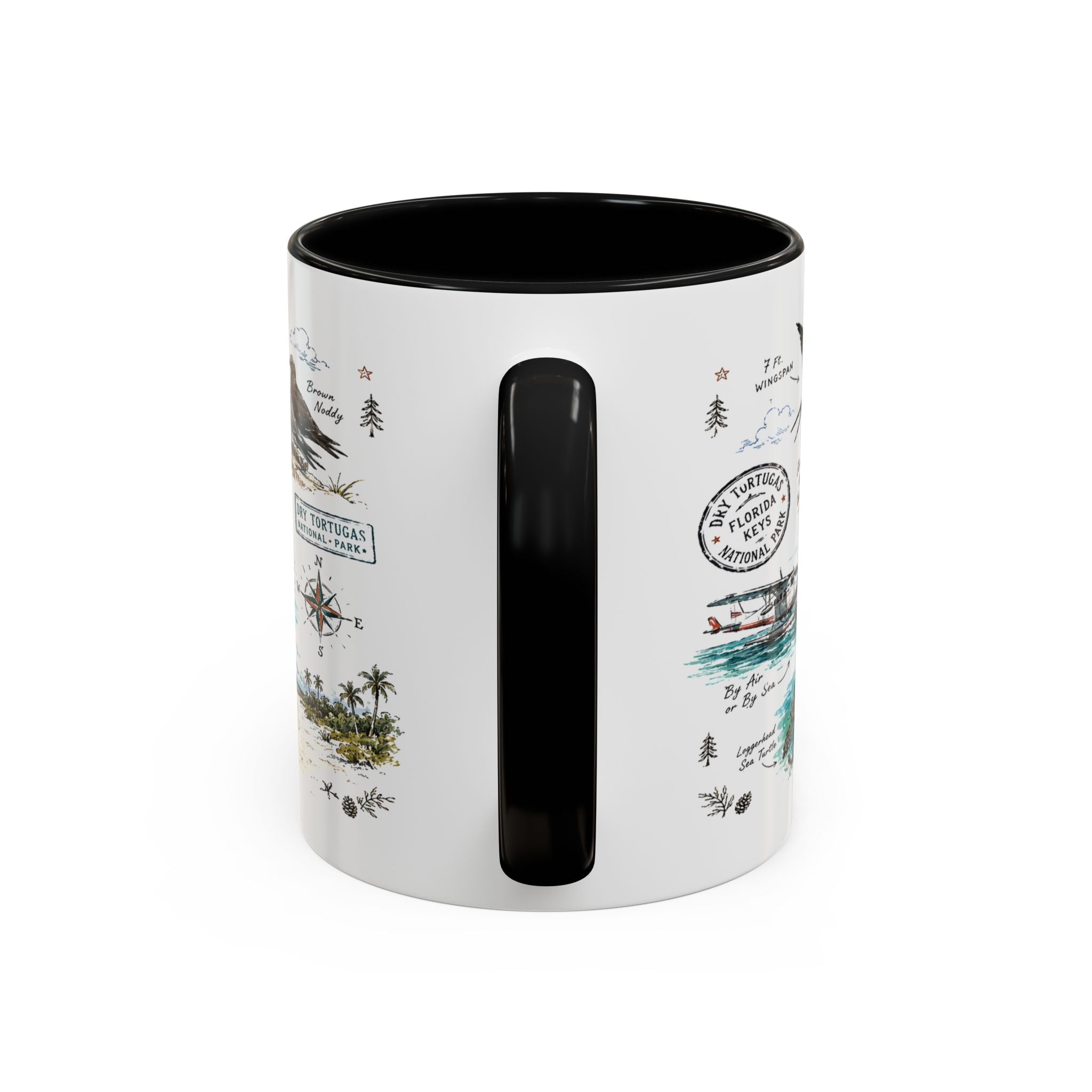 Dry Tortugas National Park Coffee Mug | Florida Island Fort Snorkeling Gift | Accent Color Ceramic 11oz 15oz