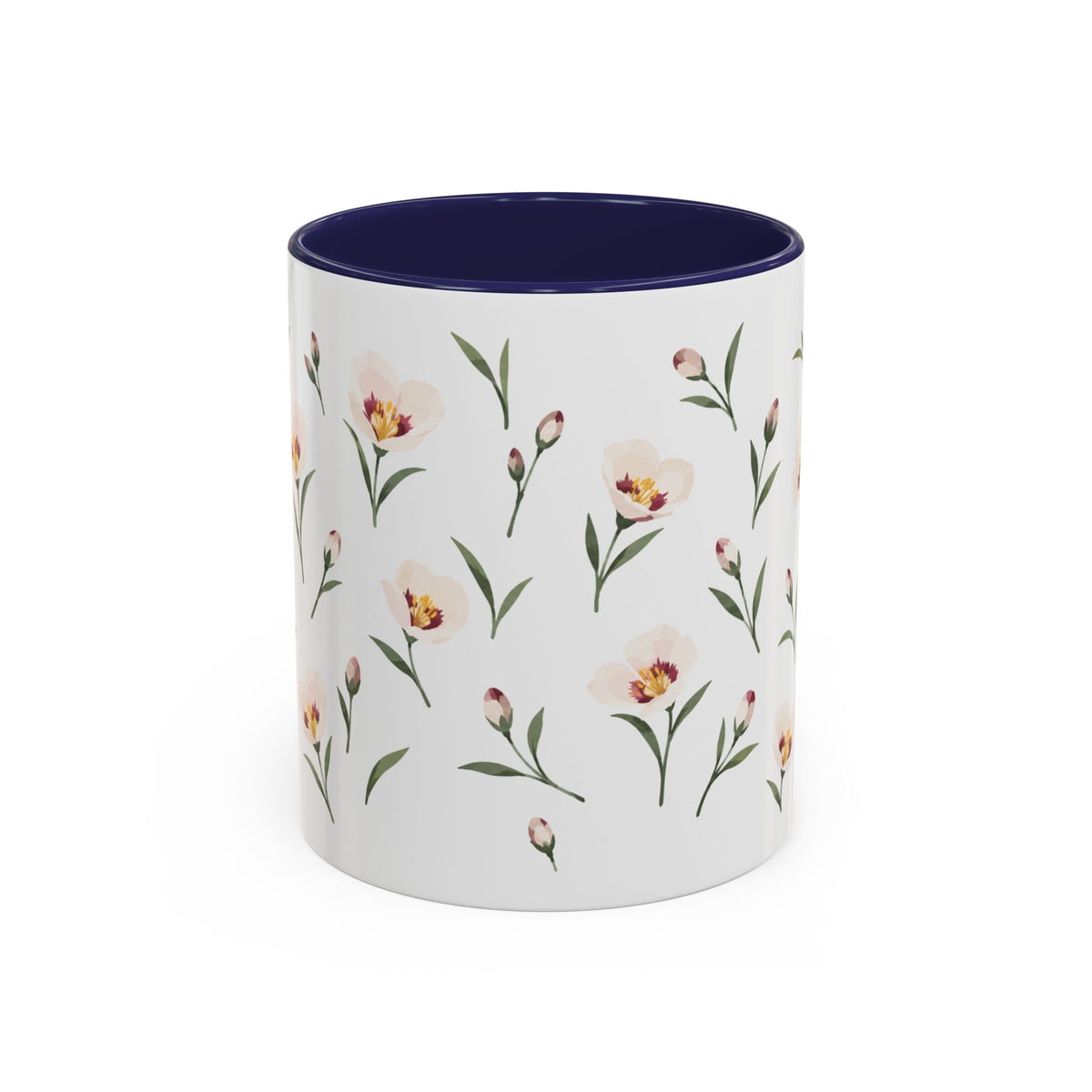 Utah Sego Lily Mug, State Flower Floral Coffee Cup, 11oz Botanical Gift
