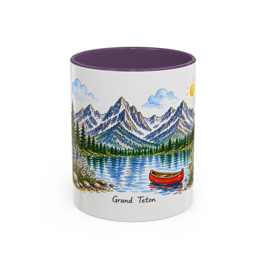 Grand Teton National Park Mug | US Travel Souvenir Accent Coffee Mug | 11oz 15oz Ceramic Cup