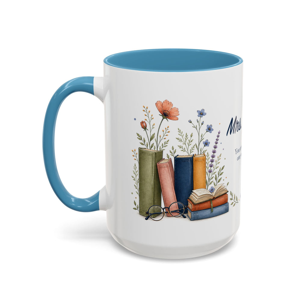 Personalized Reading Teacher Mug | Custom Name Book Lover Coffee Cup | Teacher Appreciation Gift