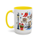 Budapest Travel Mug | European City Souvenir Accent Coffee Mug | 11oz 15oz Ceramic Cup