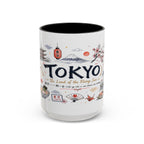 Tokyo Coffee Mug | Japan Souvenir Travel Gift | Accent Color Ceramic 11oz 15oz