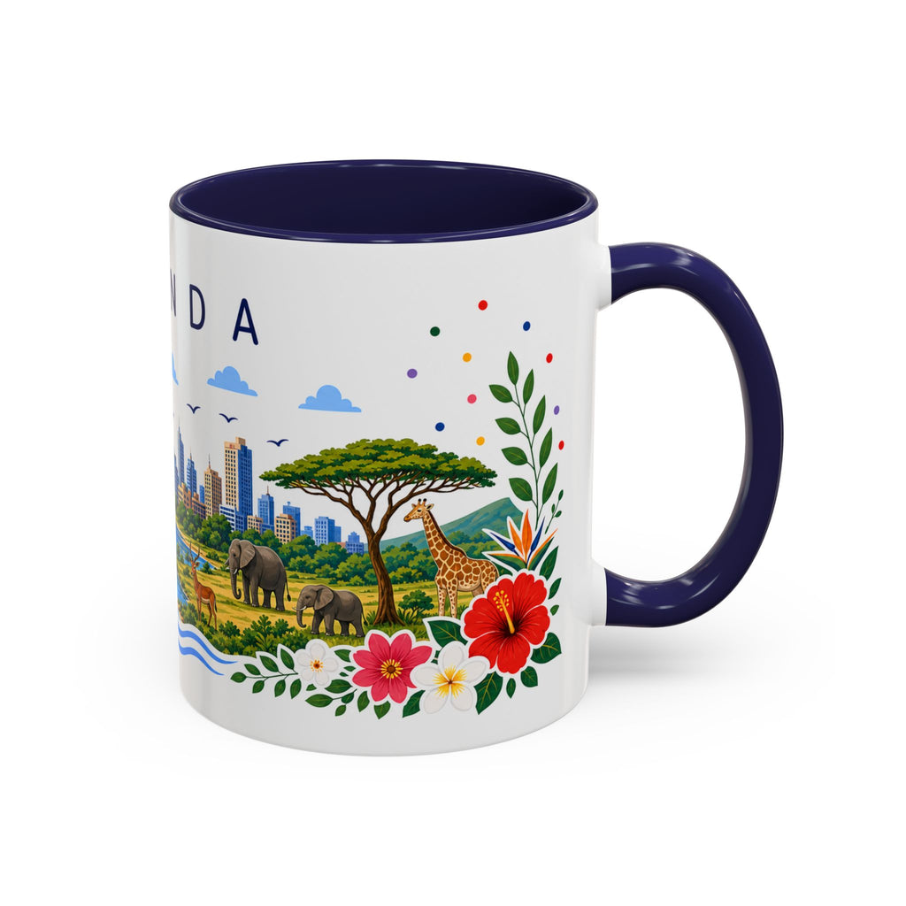 Uganda Coffee Mug | Travel Souvenir Accent Mug | Place Gift Ceramic Cup 11oz 15oz