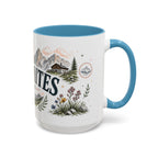 Dolomites Coffee Mug | Travel Destination Souvenir Gift | Accent Color Ceramic 11oz 15oz