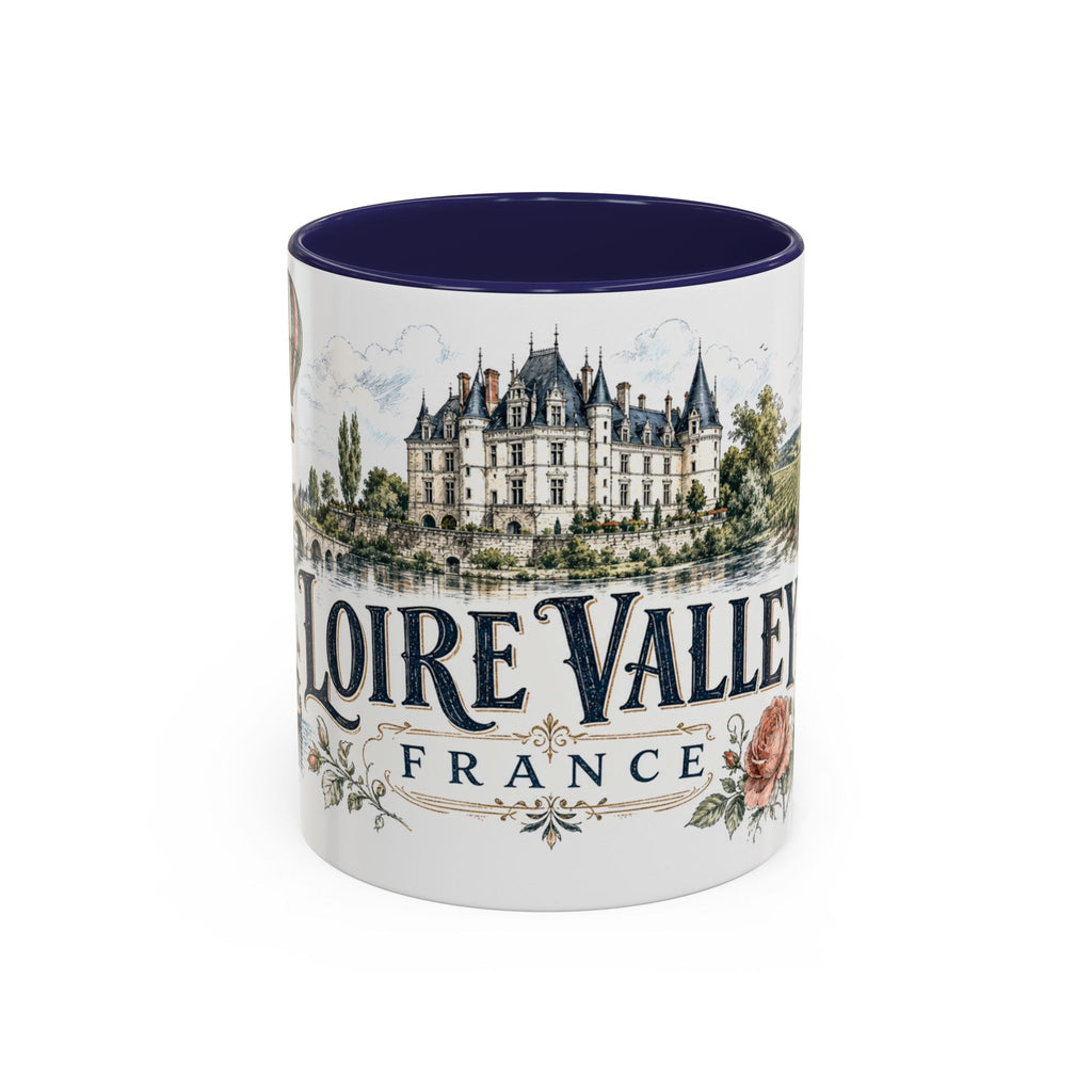 Loire Valley Mug, France Travel Souvenir, Bucket List Gift, Accent Ceramic Coffee Mug 11oz 15oz
