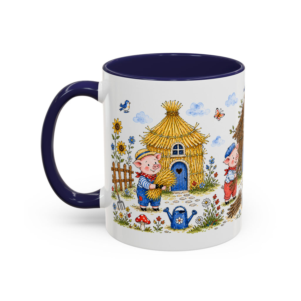 Three Little Pigs Mug | Storybook Fairy Tale Accent Coffee Mug | EveryLegend