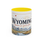 Wyoming Home State Mug | Moving Away Gift | Long Distance Friendship Coffee Cup | 11oz 15oz Accent Mug
