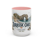 Jurassic Coast Mug, England Travel Souvenir, Bucket List Gift, Accent Ceramic Coffee Mug 11oz 15oz