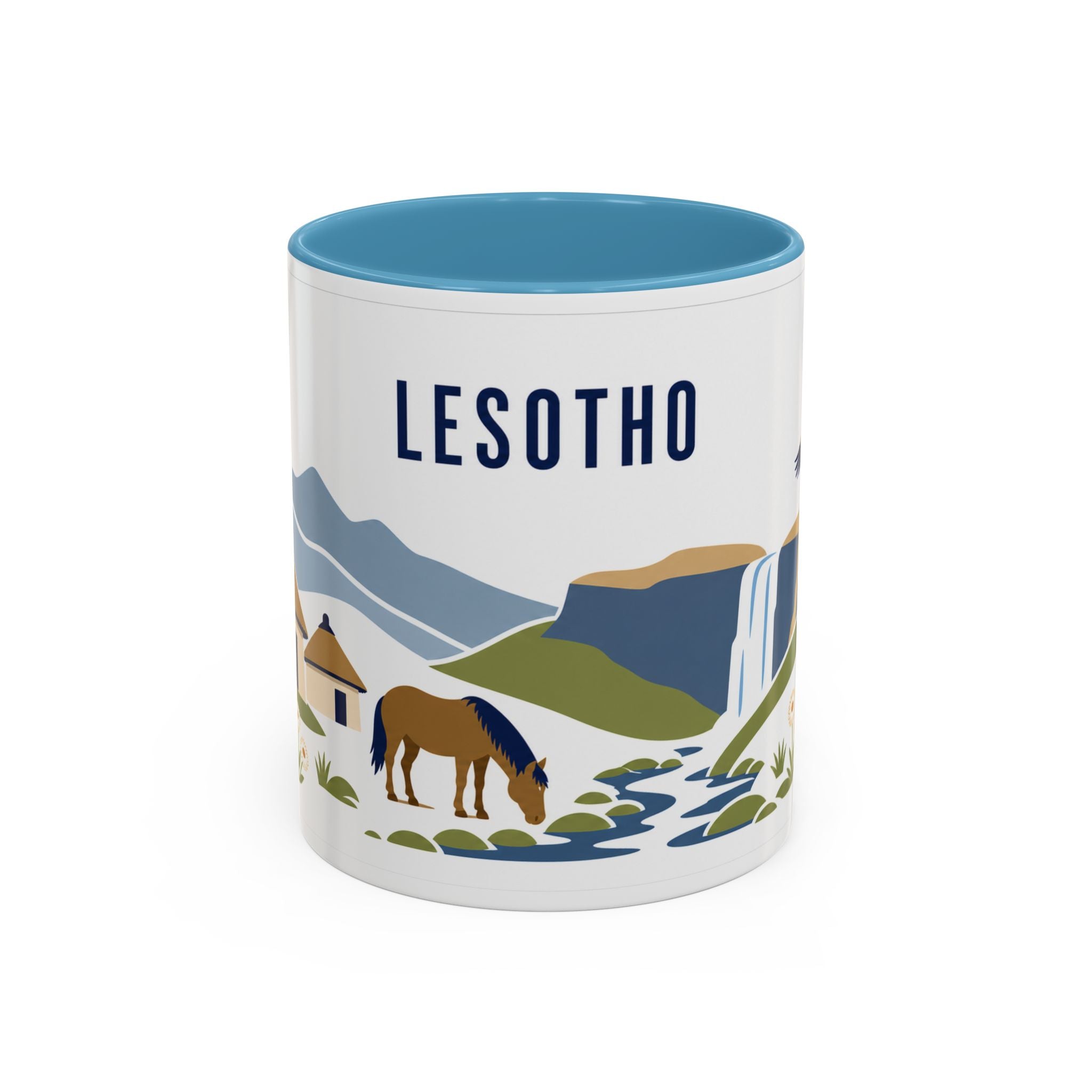 Lesotho Coffee Mug | Travel Souvenir Accent Mug | Country Gift Ceramic Cup 11oz 15oz