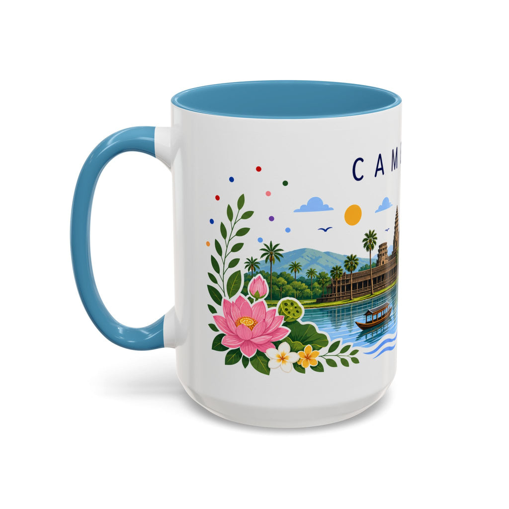 Cambodia Coffee Mug | Travel Souvenir Accent Mug | Place Gift Ceramic Cup 11oz 15oz