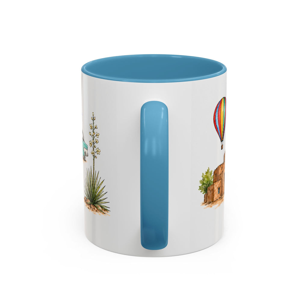Albuquerque Illustrated Travel Mug | City Souvenir Accent Coffee Mug | 11oz 15oz Ceramic Cup