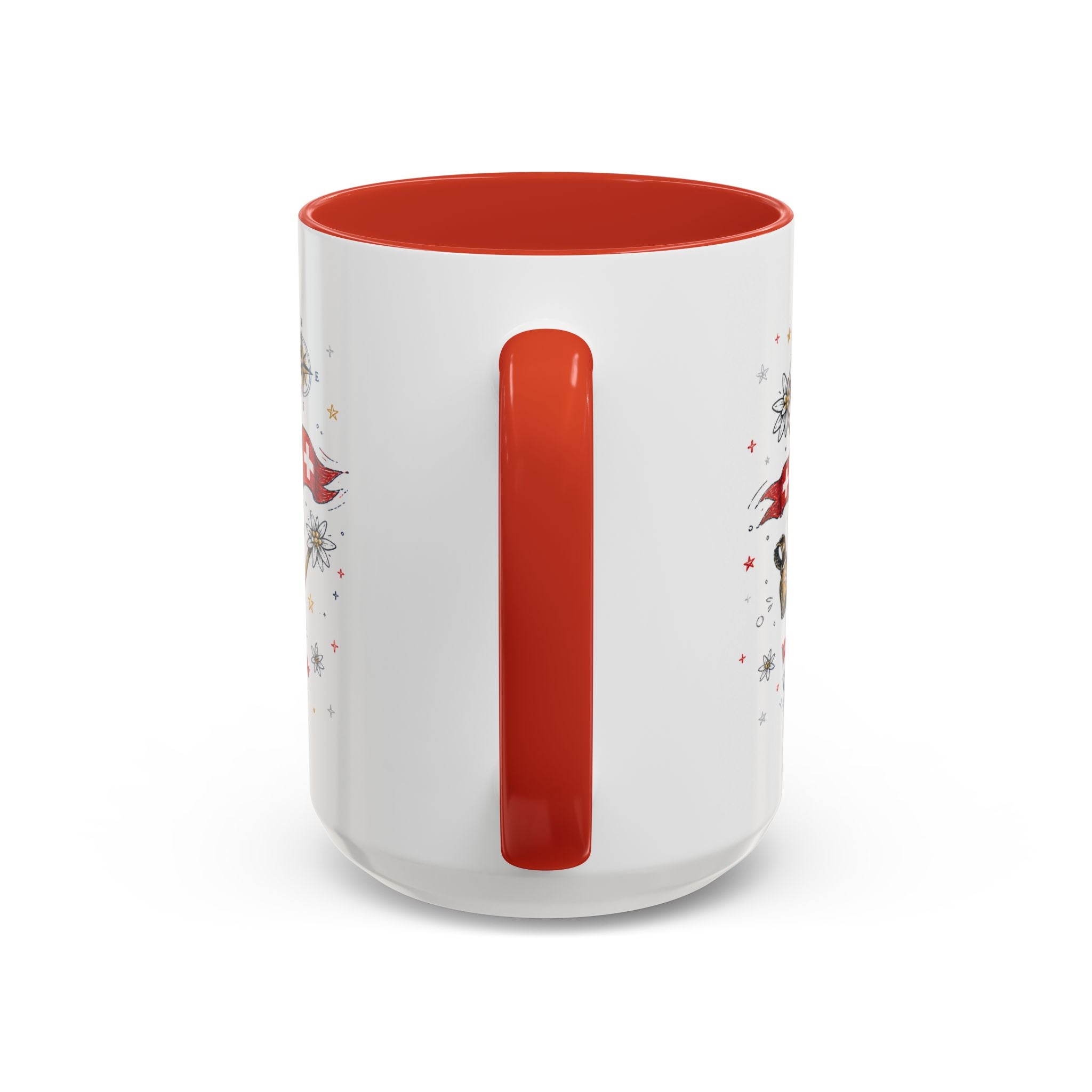 Switzerland Coffee Mug | World Cup Soccer Fan Gift | Accent Color Ceramic 11oz 15oz