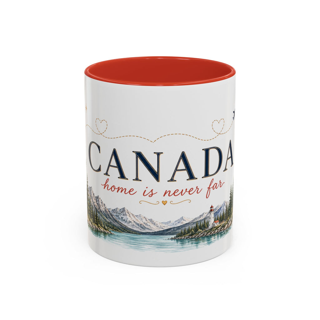 Canada Home Country Mug | Moving Away Gift | Long Distance Friendship | 11 oz 15 oz Accent Mug