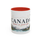 Canada Home Country Mug | Moving Away Gift | Long Distance Friendship | 11 oz 15 oz Accent Mug