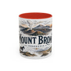 Mount Bromo Mug, Indonesia Travel Souvenir, Bucket List Gift, Accent Ceramic Coffee Mug 11oz 15oz