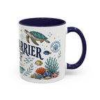 Great Barrier Reef Coffee Mug | Travel Destination Souvenir Gift | Accent Color Ceramic 11oz 15oz