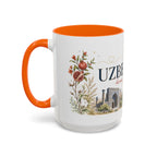 Uzbekistan Home Country Mug | Moving Away Gift | Long Distance Friendship | 11 oz 15 oz Accent Mug