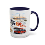 Taichung Coffee Mug | Taiwan Travel Souvenir | Vintage Illustrated City Gift | 11 oz 15 oz Accent Mug
