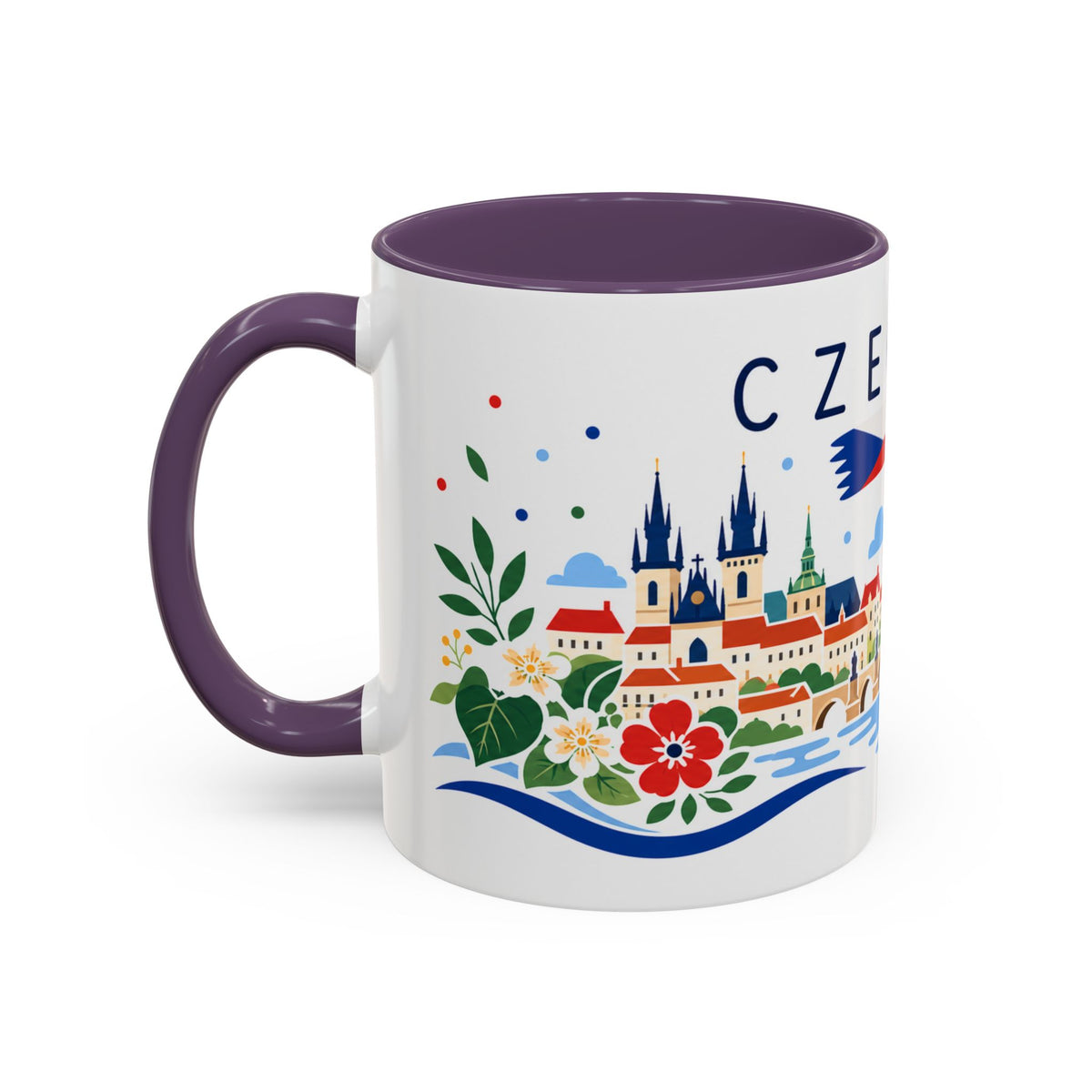 Czechia Coffee Mug | Travel Souvenir Accent Mug | Country Gift Ceramic Cup 11oz 15oz