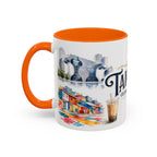 Taichung Coffee Mug | Taiwan Travel Souvenir | Vintage Illustrated City Gift | 11 oz 15 oz Accent Mug