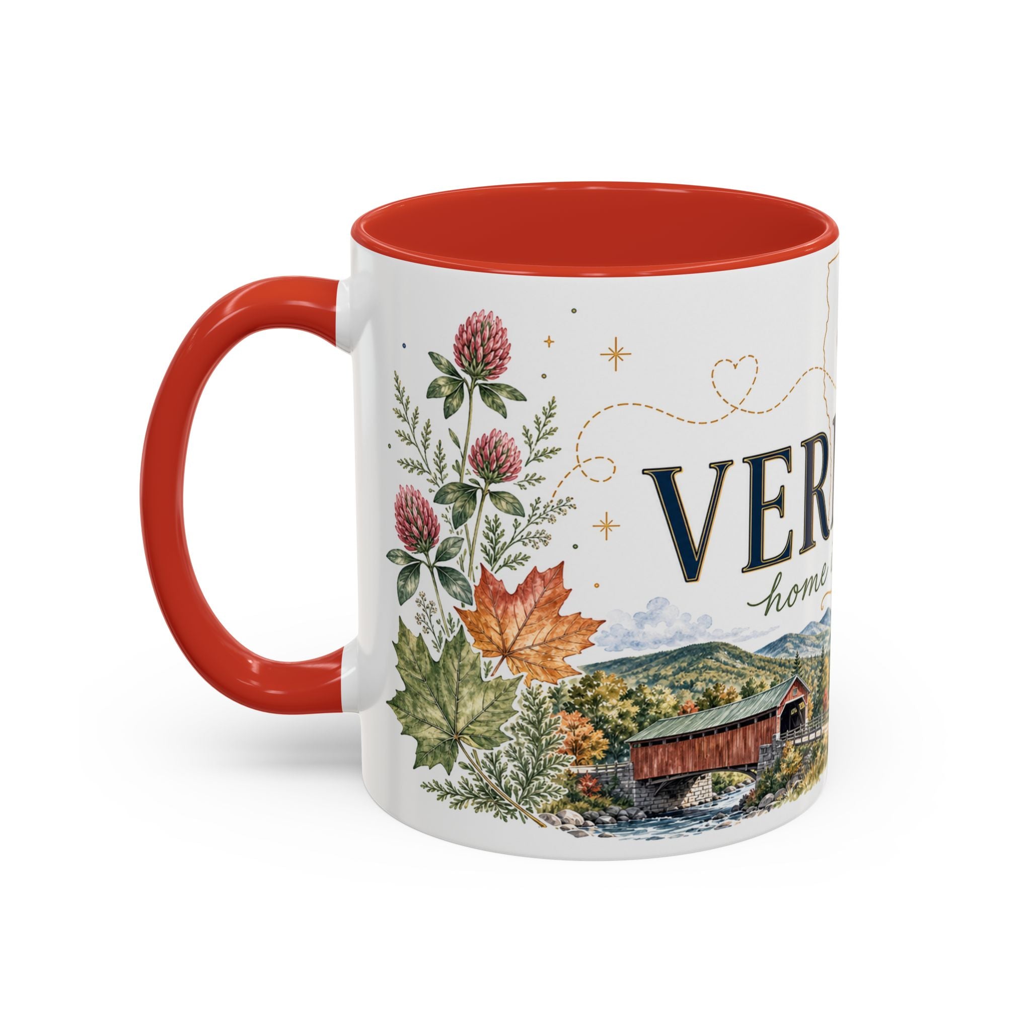 Vermont Home State Mug | Moving Away Gift | Long Distance Friendship Coffee Cup | 11oz 15oz Accent Mug