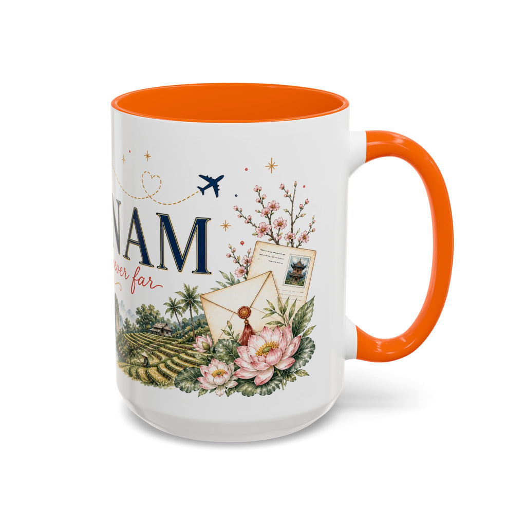 Vietnam Home Country Mug | Moving Away Gift | Long Distance Friendship | 11 oz 15 oz Accent Mug