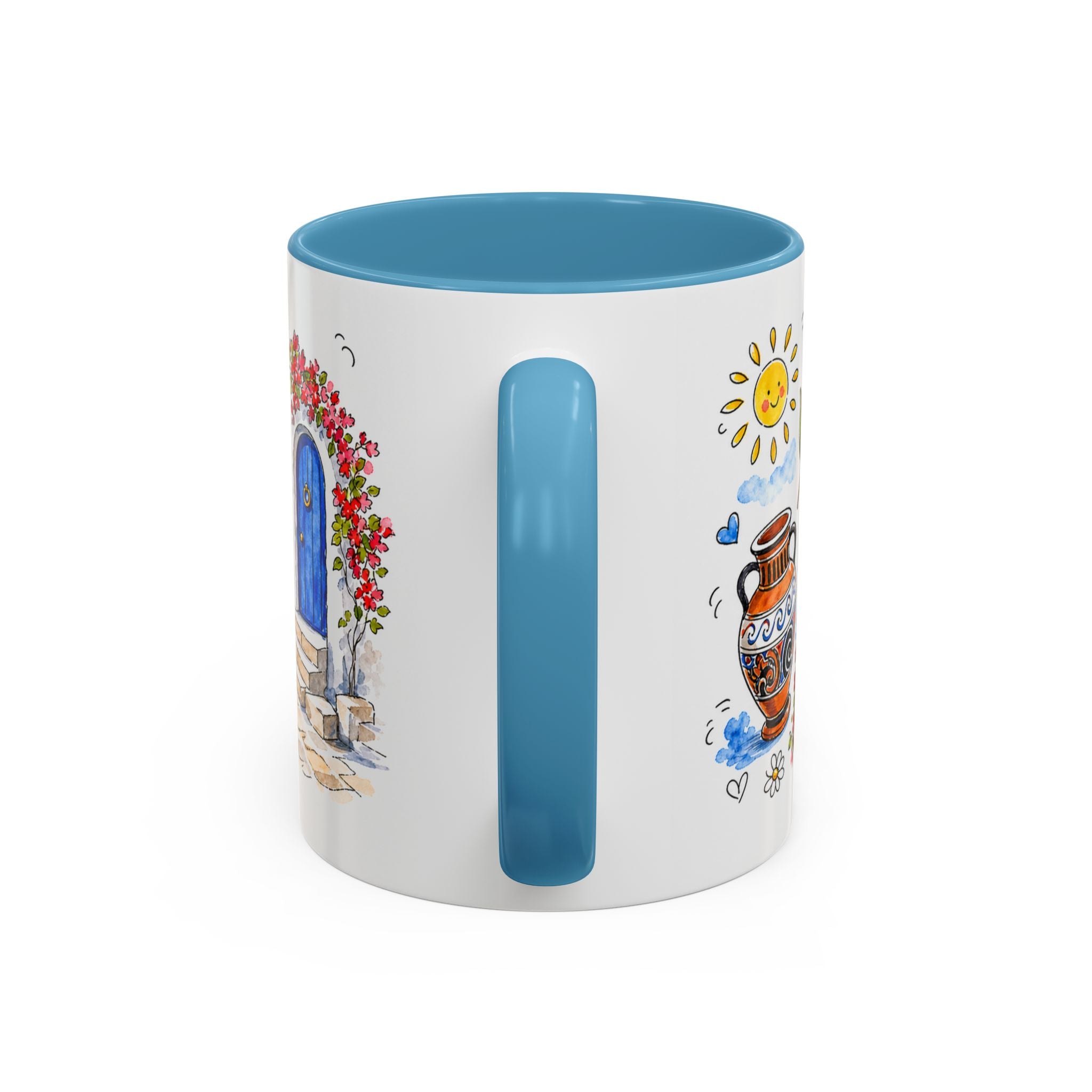 Athens Travel Mug | European City Souvenir Accent Coffee Mug | 11oz 15oz Ceramic Cup