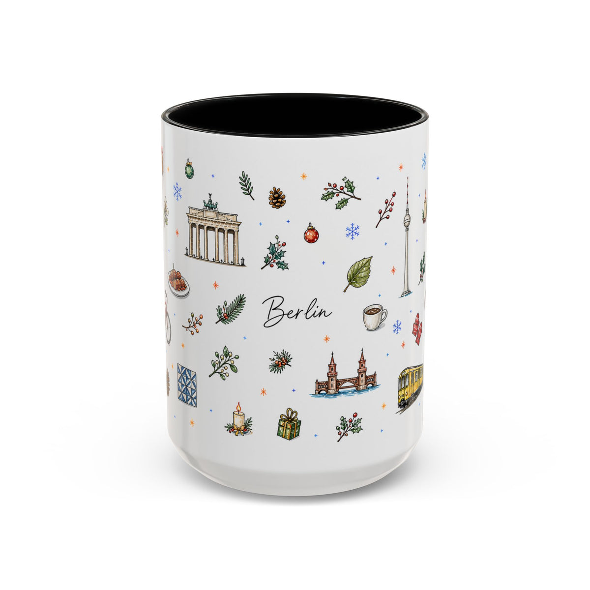 Berlin Christmas Mug | Watercolor City Souvenir, Travel Gift (11oz/15oz)