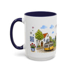 Sintra Illustrated Travel Mug | Portugal Souvenir Accent Coffee Mug | 11oz 15oz Ceramic Cup