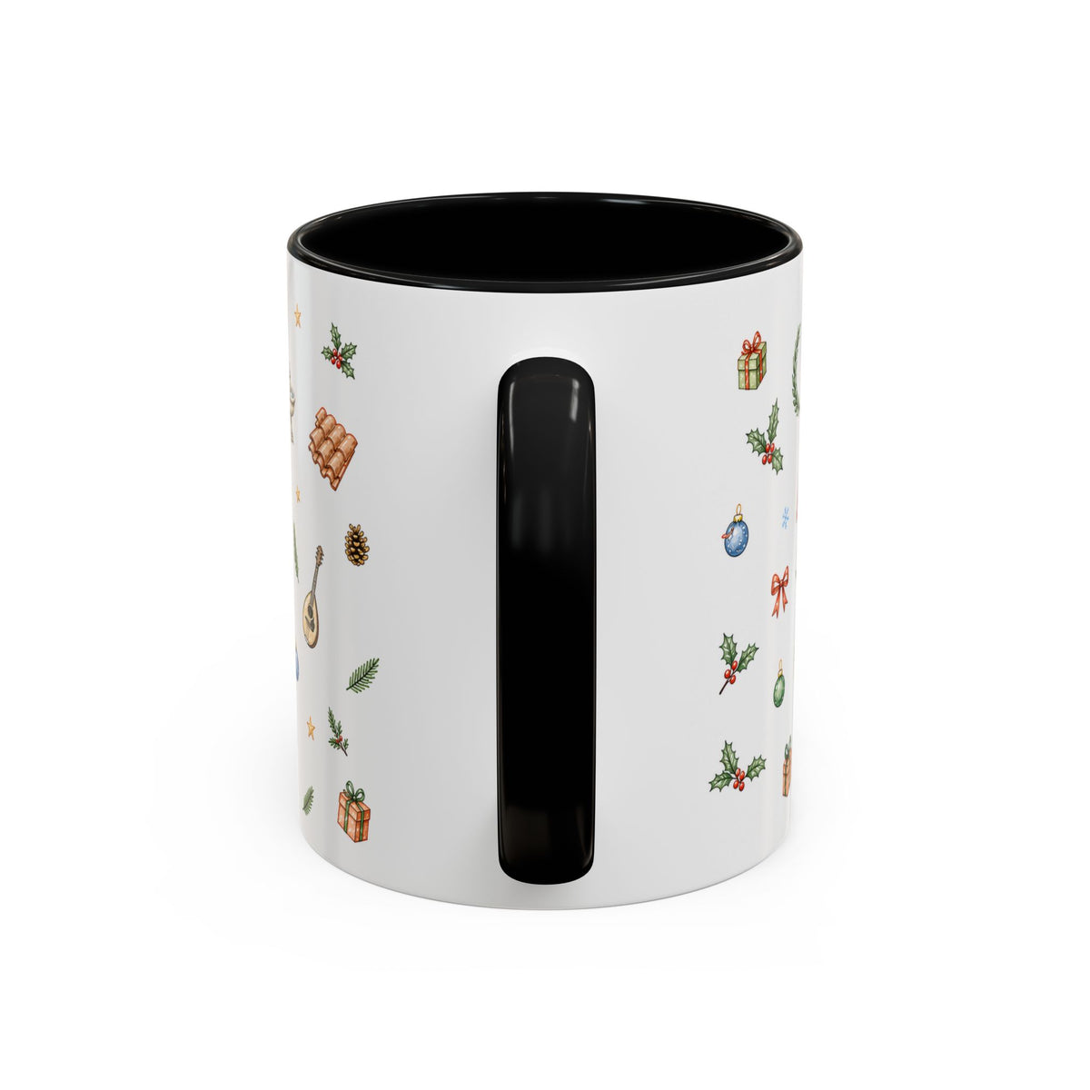 Rome Christmas Mug | Watercolor City Souvenir | Ceramic Coffee Cup