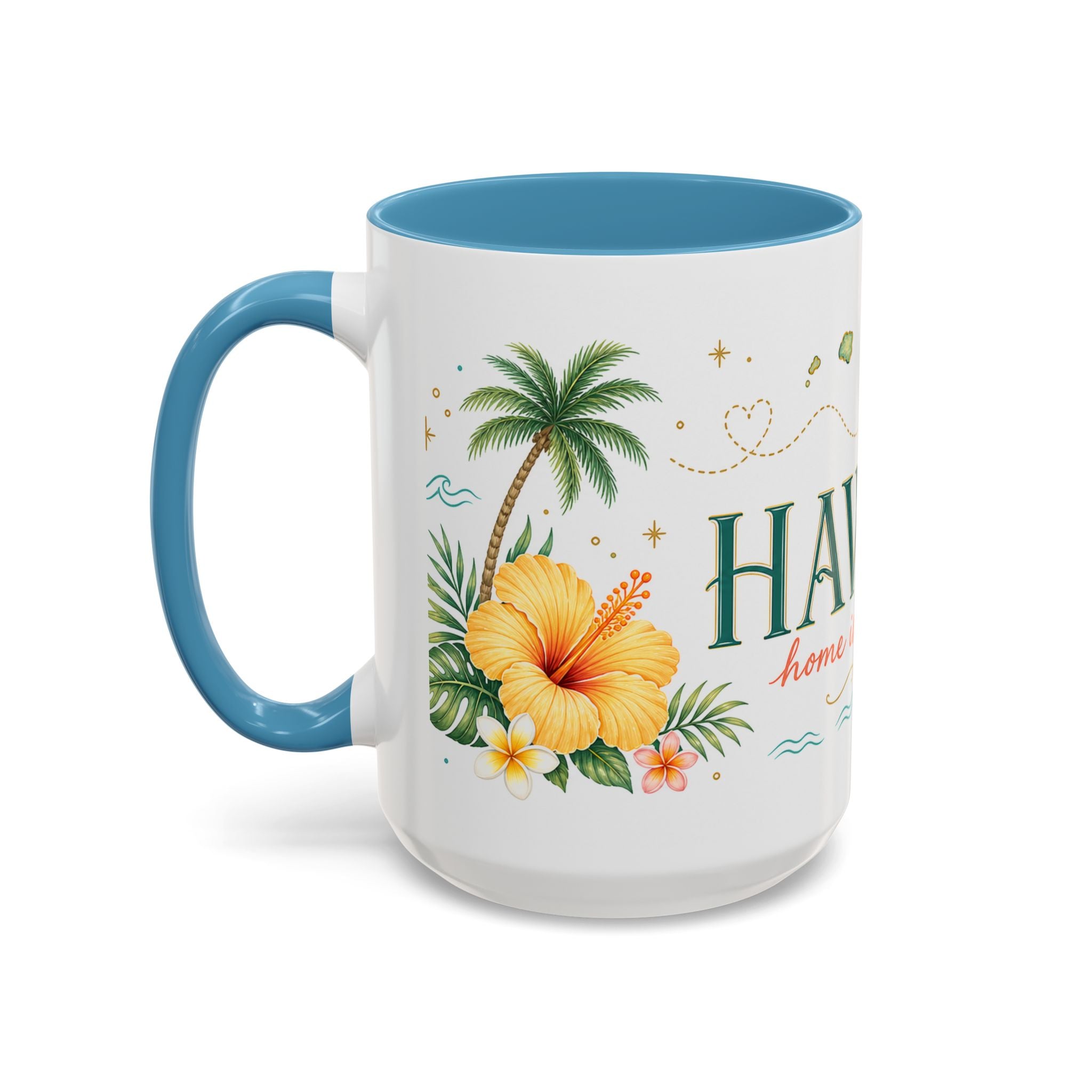 Hawaii State Map Mug | Moving Away Gift | Long Distance Friendship Coffee Cup