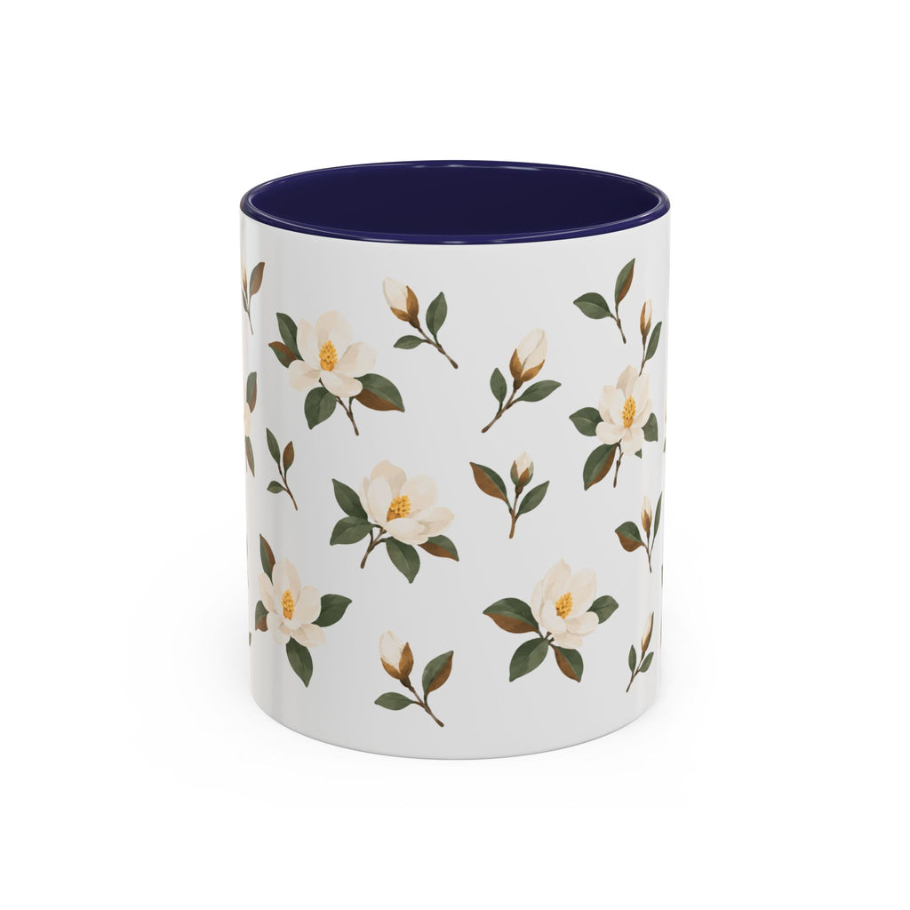 Mississippi Magnolia Mug, State Flower Floral Coffee Cup, 11oz Botanical Gift
