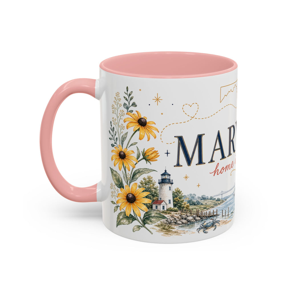 Maryland State Map Mug | Homesick Gift, Long Distance Friendship Coffee Cup (11oz 15oz)
