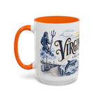 Virginia Beach Coffee Mug | United States Travel Souvenir | Vintage Illustrated City Gift | 11 oz 15 oz Accent Mug